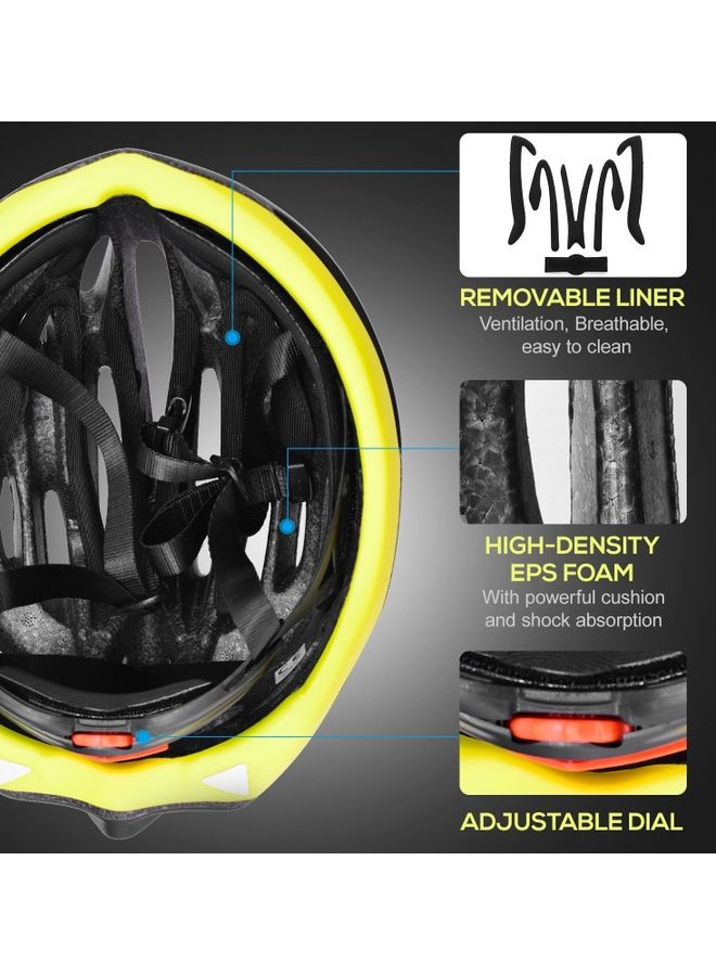 Lightweight Bike Helmet With Soft Removable Lining Pad