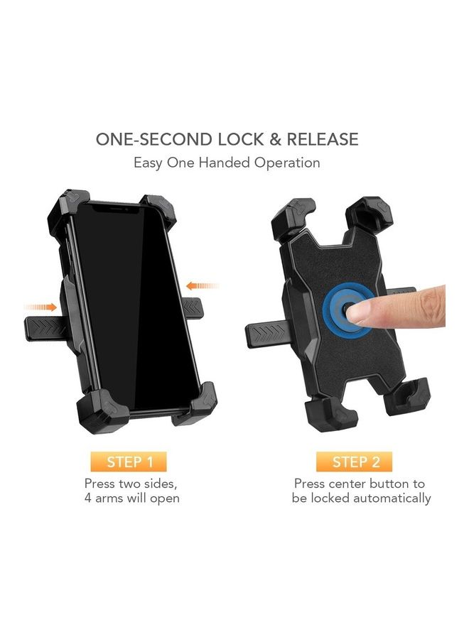 Generic - 360° Rotation Adjustable Motorcycle Mobile Phone Holder - Image 1