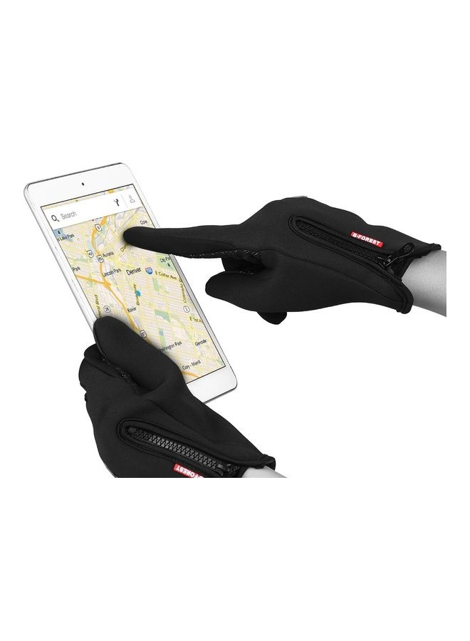 Generic Touch Screen Winter Leather Gloves  - Image 2