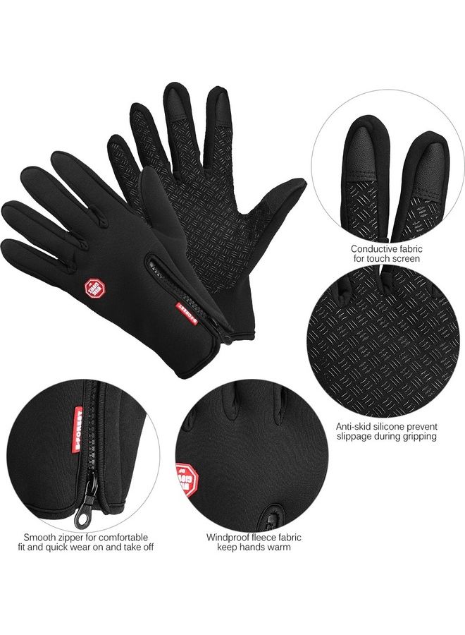 Generic Touch Screen Winter Leather Gloves  - Image 3