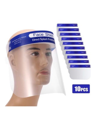 10-Piece Transparent Face Shield - v1626065331/N49060005A_1