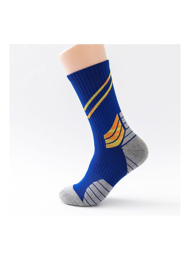 Generic Striped Elastic Breathable Sports Socks  - Image 1