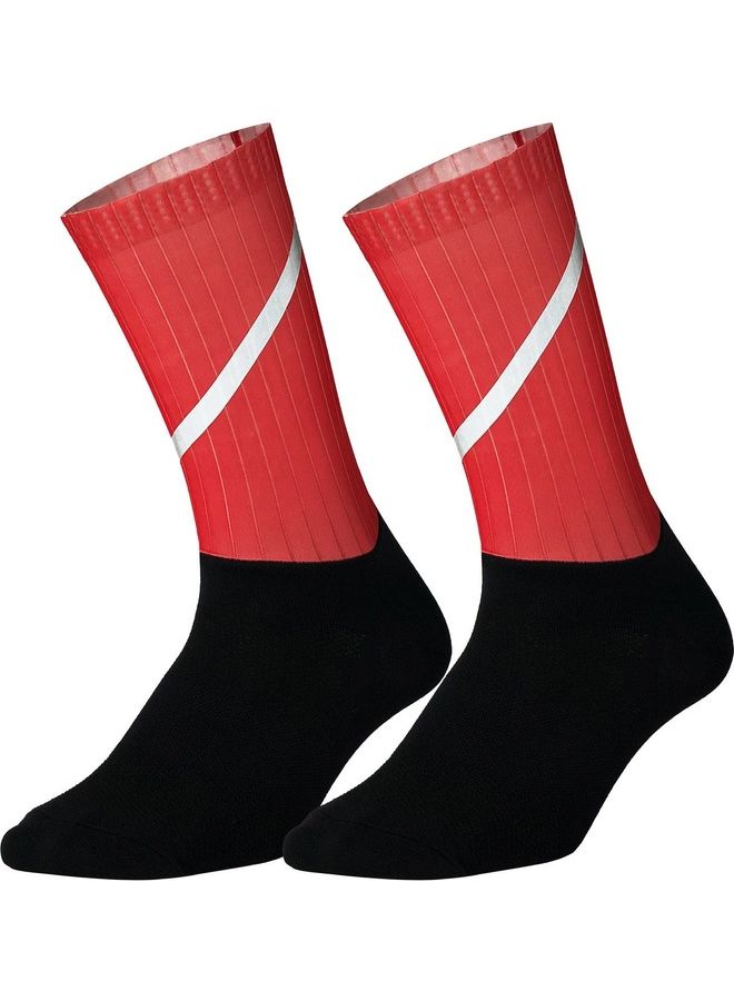 Generic Reflective Striped Breathable Sports Socks - Image 1