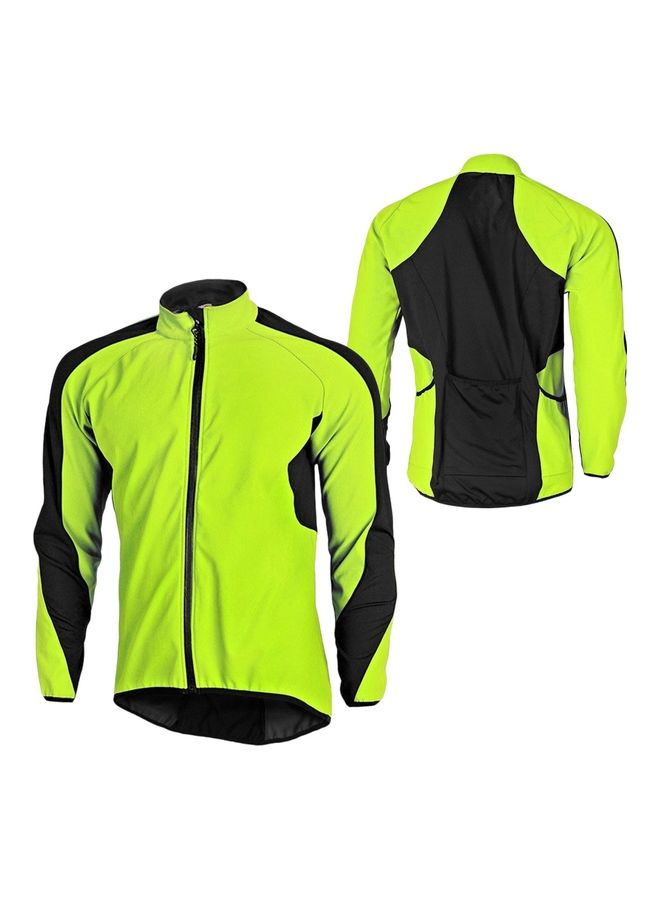 Generic Windproof Winter Thermal Polar Fleece Cycling Jacket - Image 2
