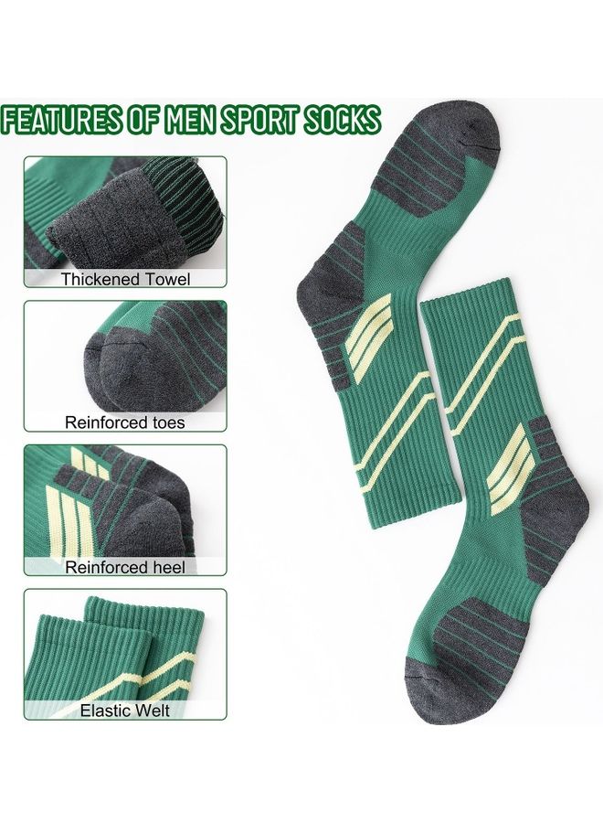 Generic - Striped Elastic Breathable Sports Socks - Image 1