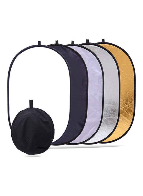 5-In-1 Collapsible Circular Reflectors Multicolour