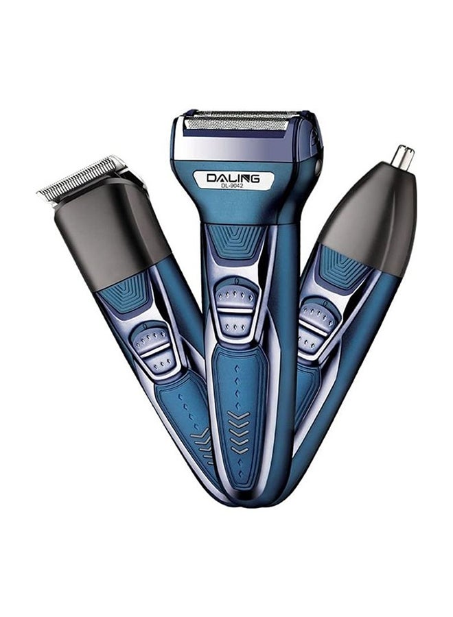 Daling Multi-Function 3 in 1 Rechargeable Grooming Kit Blue 16×20cm - Image 1