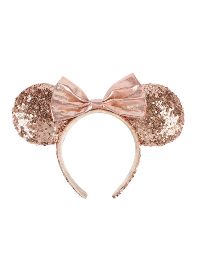 ربطة رأس بتصميم أذني ميني ماوس وردي/ بيج