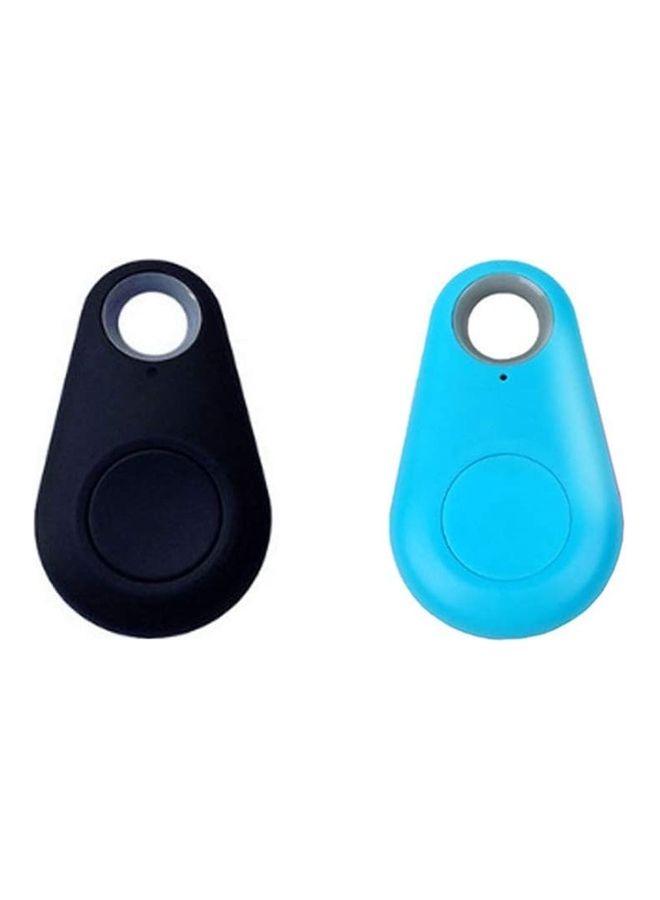 MARGOUN 2-Pieces Mini Personal Smart Bluetooth Gps Tracker Kids Pet Dog Wallet keys Blue/Black - Image 1