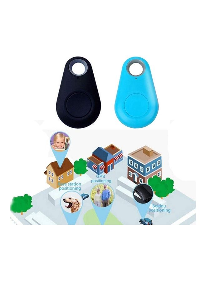 MARGOUN 2-Pieces Mini Personal Smart Bluetooth Gps Tracker Kids Pet Dog Wallet keys Blue/Black - Image 2