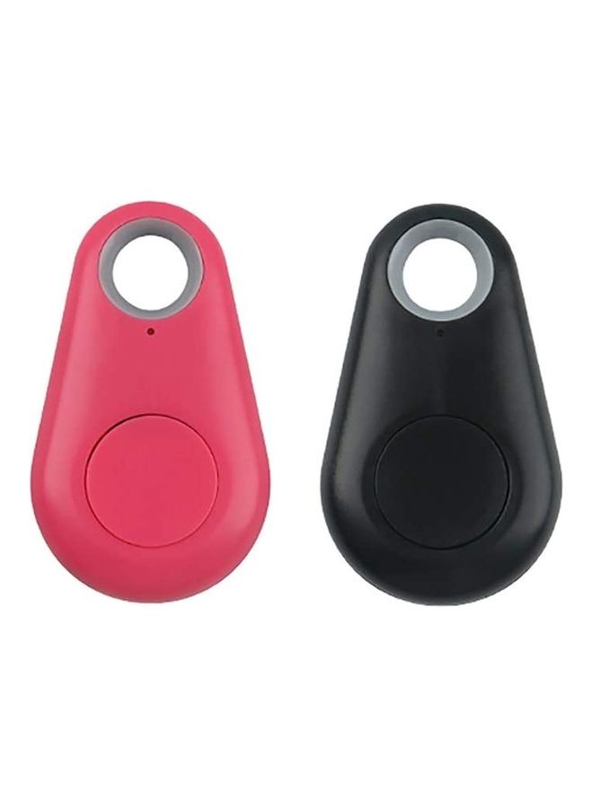 MARGOUN 2-Pack Smart Bluetooth Tracker Anti-Lost Tag GPS Locator Camera Remote Shutter Pink/Black - Image 1