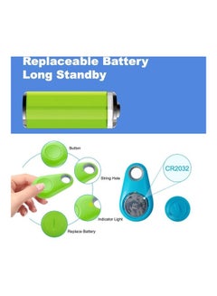 MARGOUN 2-Pack Smart Bluetooth Tracker Anti-Lost Tag GPS Locator Camera Remote Shutter Blue/Green  - Image 2