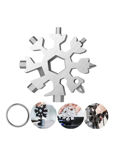 19-In-1 Stainless Steel Snowflake Multi-Tool