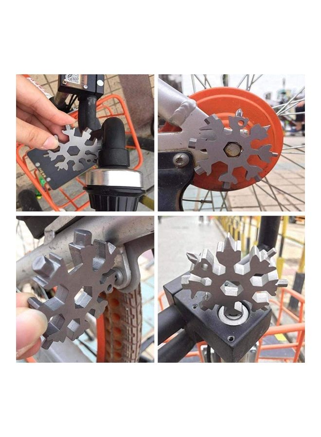 19-In-1 Stainless Steel Snowflake Multi-Tool