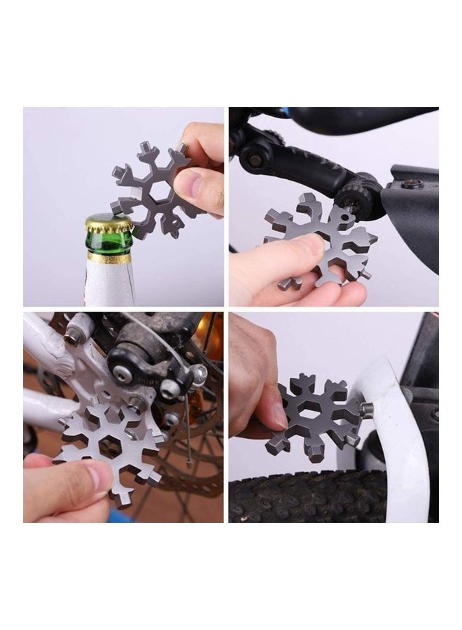 19-In-1 Stainless Steel Snowflake Multi-Tool