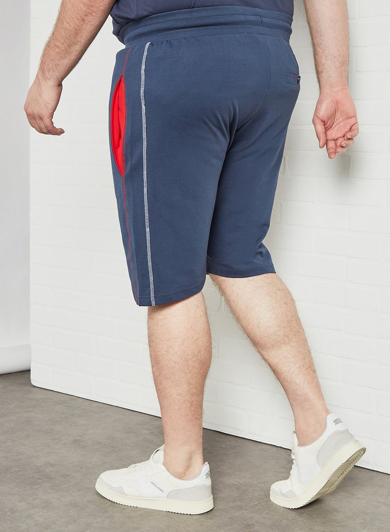 North 56°4 - Plus Size Drawstring Sweat Shorts Navy - Image 1