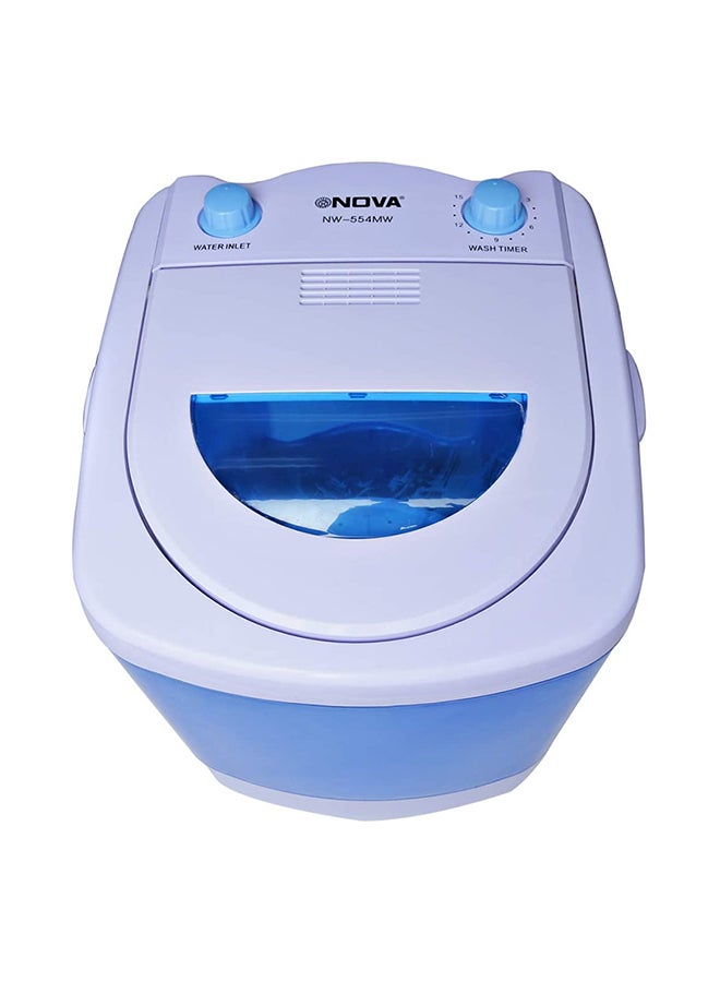 NOVA Single Tub Mini Washing Machine, 160 W NW554MW Blue  - Image 2