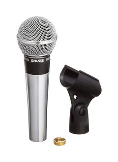 Shure Classic Vocal Microphone Cardioid Pickup Pattern Studio Ready Pop Filter For Live Singing & Performance 565SD-LC Silver  - Image 1