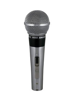 Shure Classic Vocal Microphone Cardioid Pickup Pattern Studio Ready Pop Filter For Live Singing & Performance 565SD-LC Silver  - Image 5