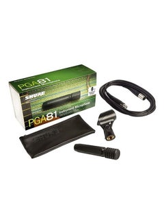 Shure Condenser Instrument Microphone Cardioid Pattern for Professional Audio Recording Live Performance & Studio Ready PGA81-XLR Black  - Image 2