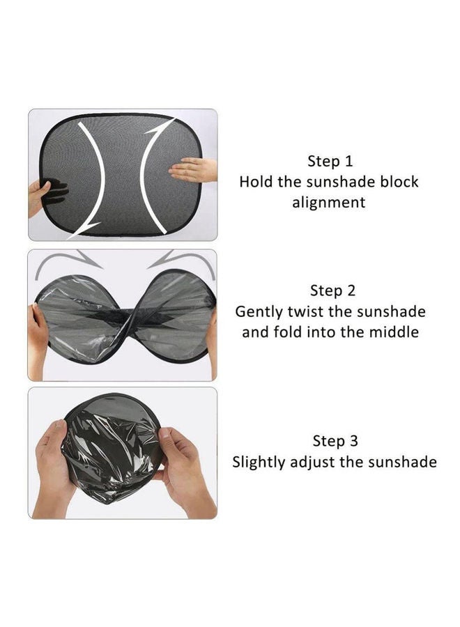Deo King 5-Piece Coated Car Windows Sunshade - Image 4