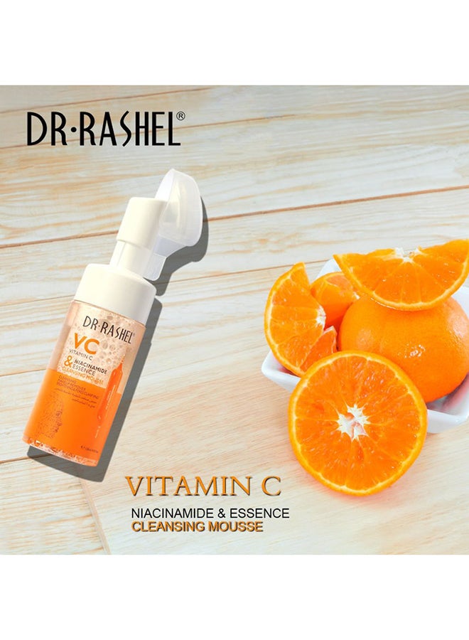 DR. RASHEL Vitamin C & Niacinamide Essence Cleansing Mousse 150ml  - Image 3