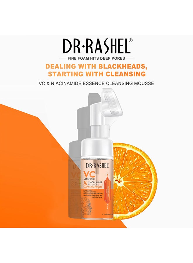 DR. RASHEL Vitamin C & Niacinamide Essence Cleansing Mousse 150ml  - Image 2