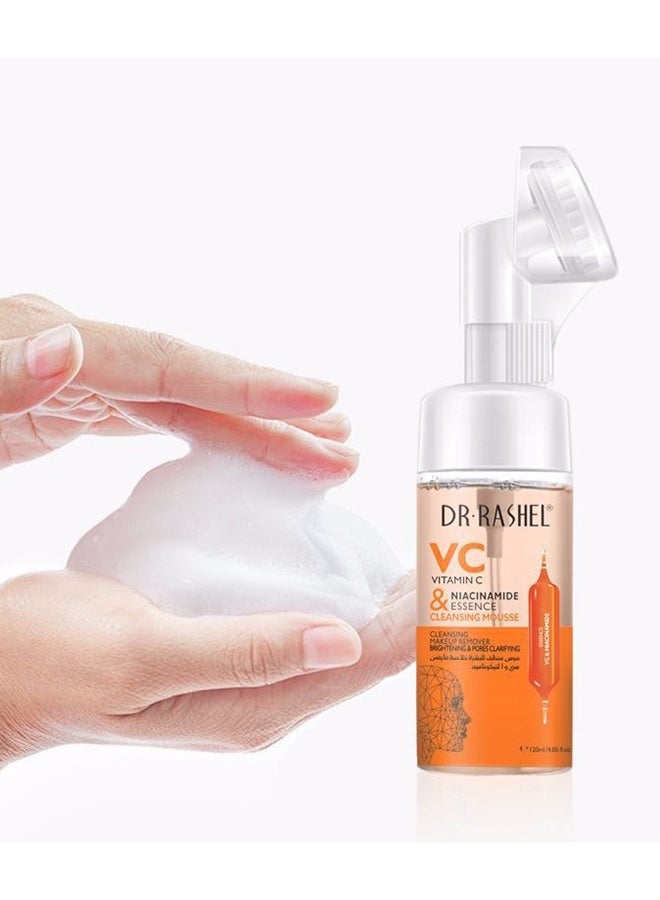 DR. RASHEL Vitamin C & Niacinamide Essence Cleansing Mousse 150ml  - Image 4