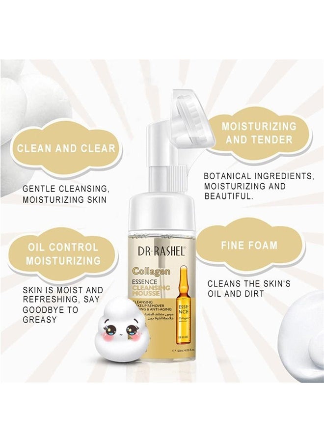 DR. RASHEL Collagen Essence Cleansing Mousse Multicolour 150ml  - Image 3