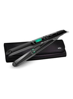 BRAUN St 730 Satin Hair 7 Iontec Straightener With Pouch Black  - Image 1