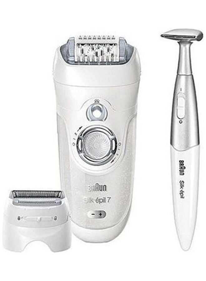 BRAUN - Silk-Épil7 7-561 - Wet & Dry Cordless Epilator With 8 Extras Including Free Bikini Trimmer White - Image 1