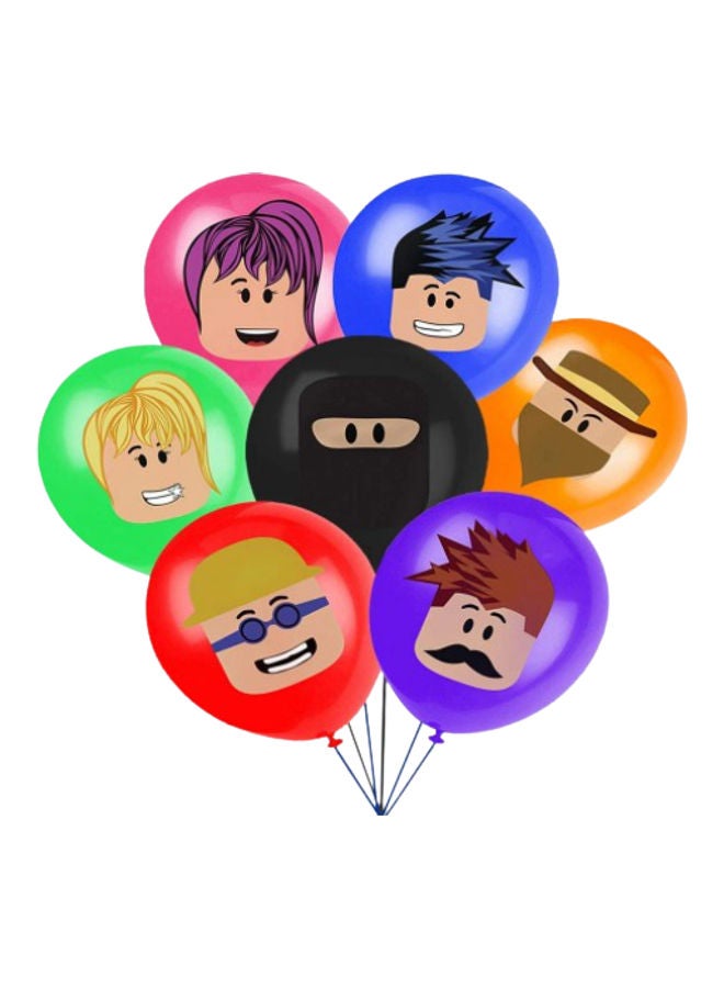 Tamona 7-Piece Roblox Themed Balloon Set 12inch 