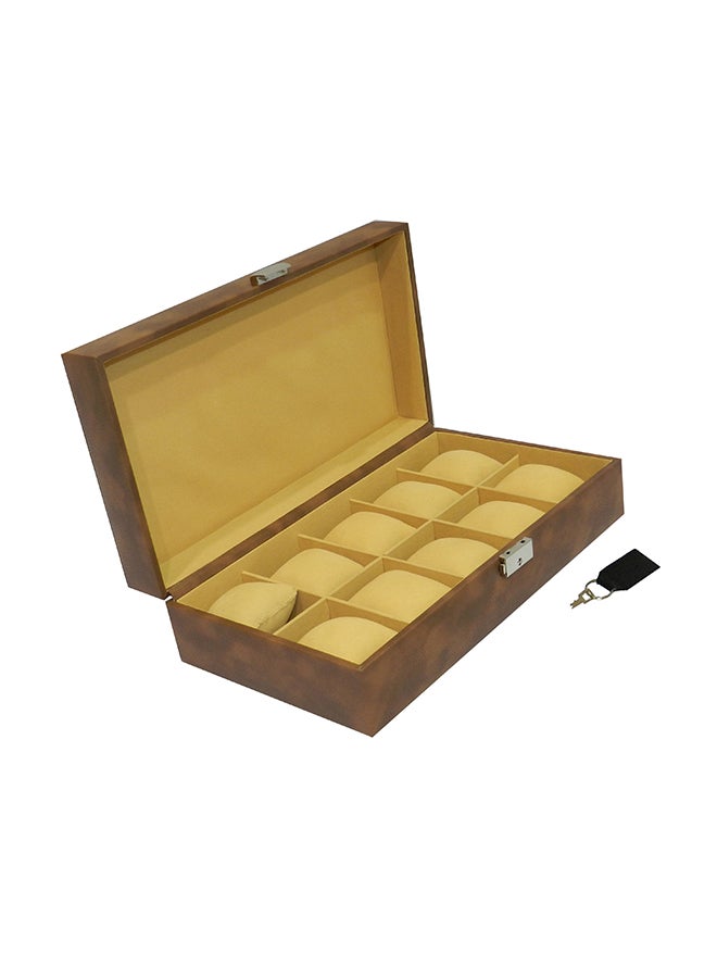 ليفراي صندوق منظم لعرض الساعات مصنوع من جلد البولي يوريثان الفاخر unisex