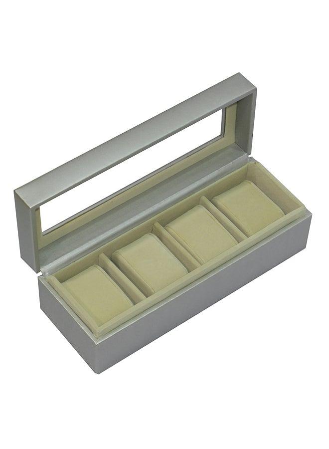 ليفراي صندوق منظم لعرض الساعات مصنوع من جلد البولي يوريثان الفاخر unisex