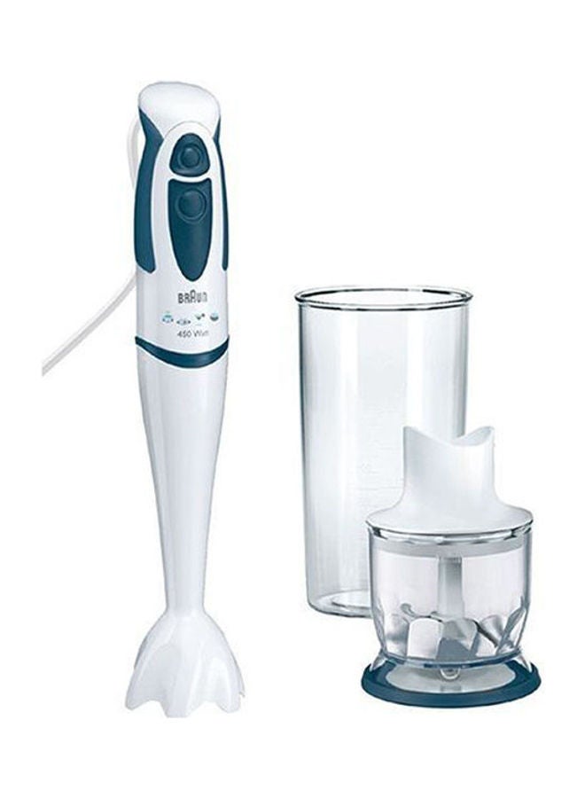 BRAUN Multiquick 3 Hand Blender  0.6 Liter 550 Watts 0.6 L 550.0 W MQ320PASTA White/Blue