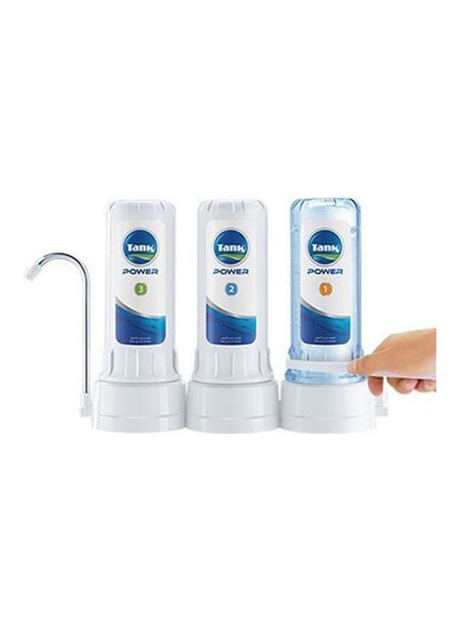 Water Filter Tank Power - 3 Stage White/Blue