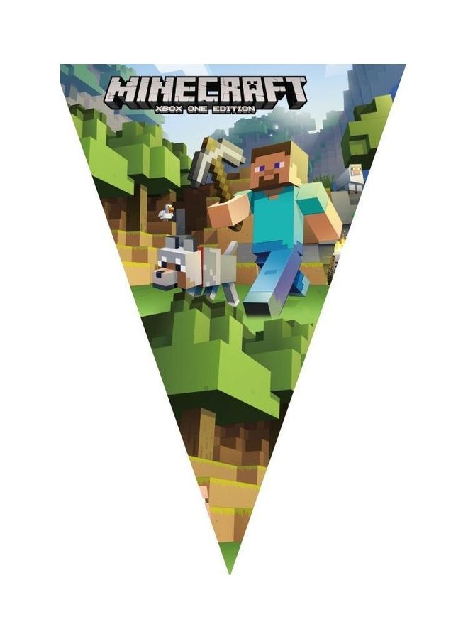 Minecraft Themed Triangle Banner