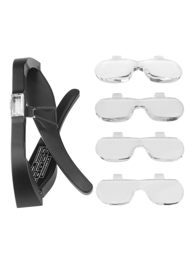 كيه كيه مون عدسة تكبير تثبت في الرأس بإضاءة LED أبيض/ أسود - Image 5