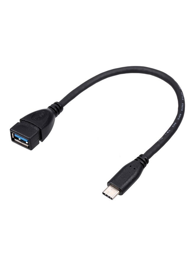 Type-C To USB 3.0 Adapter Cable Black - Image 3
