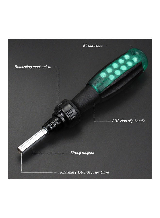 KKmoon 11-In-1 Portable Multibit Screwdriver Green/Black/Silver - Image 2