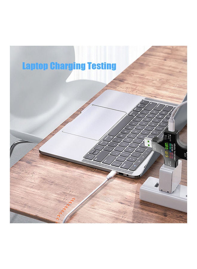 KKmoon 2-In-1 Type C USB Current Voltage Tester Black - Image 4