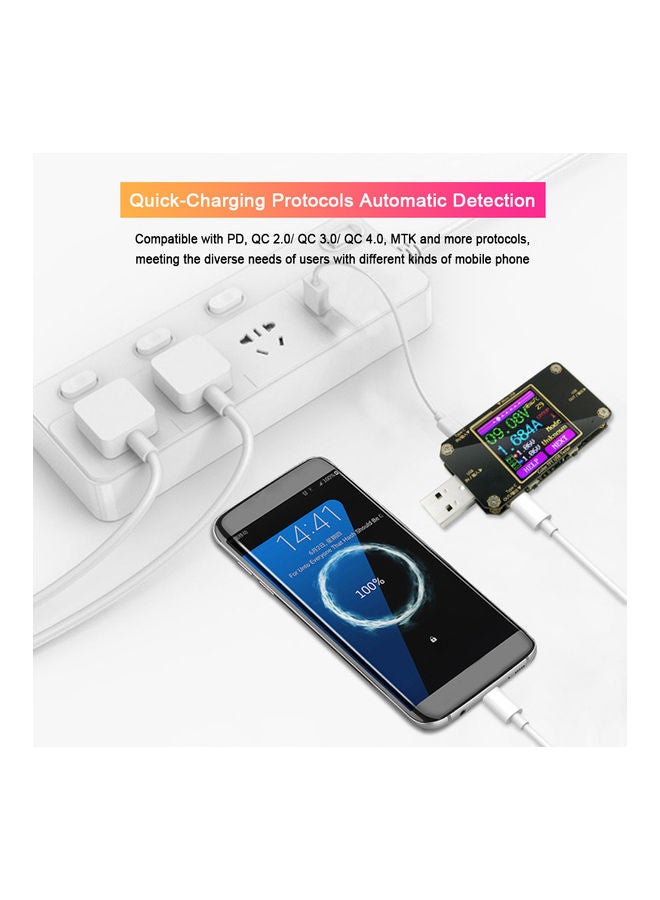 KKmoon Type C USB Voltage Tester White  - Image 4