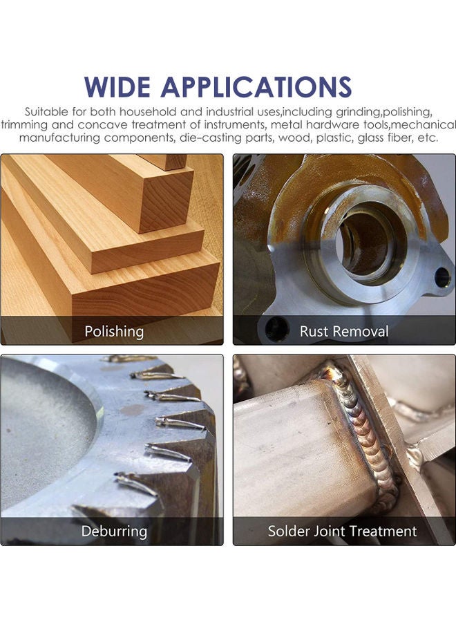 KKmoon Metal Pneumatic Air Belt Sander Machine Silver/Black - Image 5