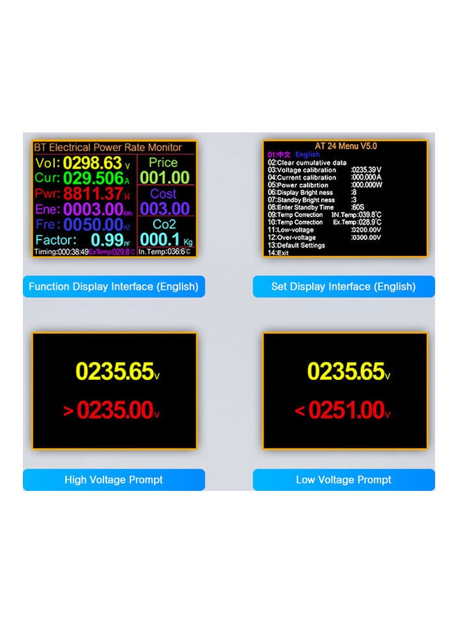 KKmoon Electric Energy Tester Black - Image 5