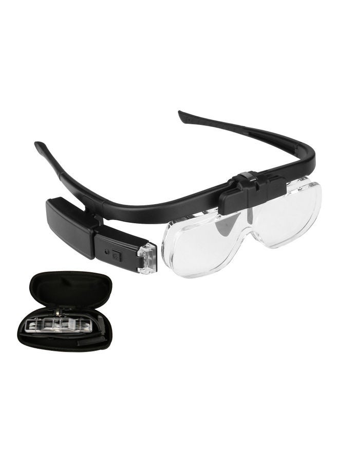KKmoon Head-Mounted Magnifier Kit Black/Clear - Image 1