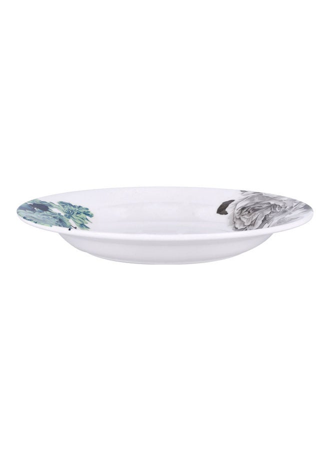 Royalford Melamine Plate White/Blue/Grey 10inch  - Image 1