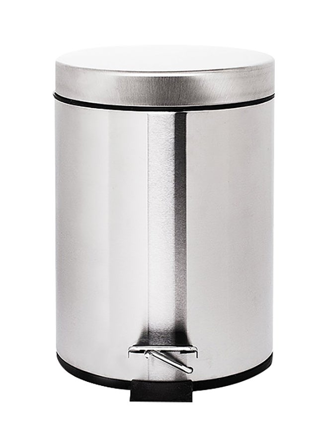 Amal Stainless Steel Pedal Trash Bin For Home, Office And Restaurant Premium Quality Silver 29.2 x 45cm - Image 5