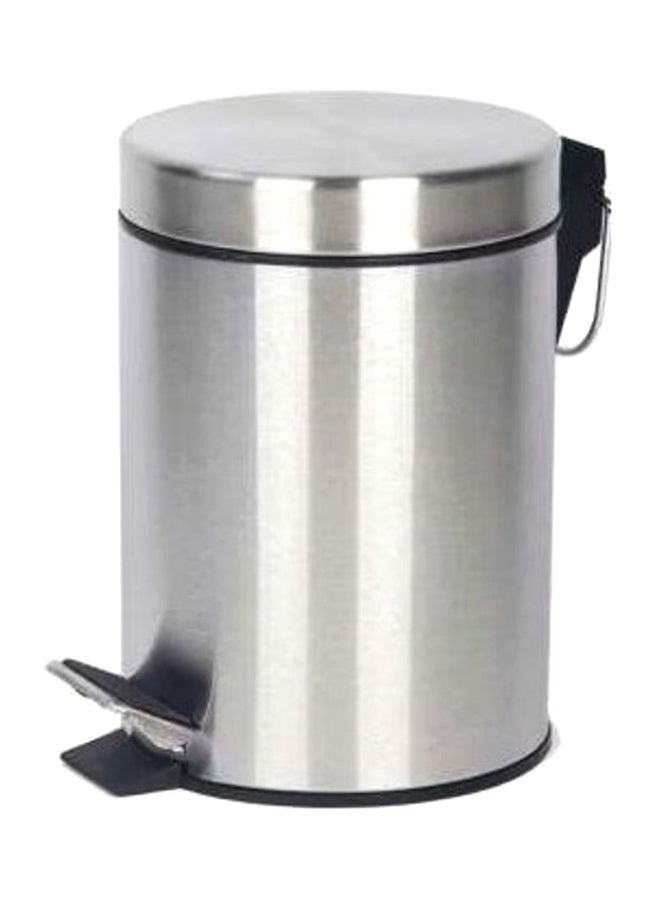 Amal Stainless Steel Pedal Trash Bin For Home, Office And Restaurant Premium Quality Silver 29.2 x 45cm - Image 4