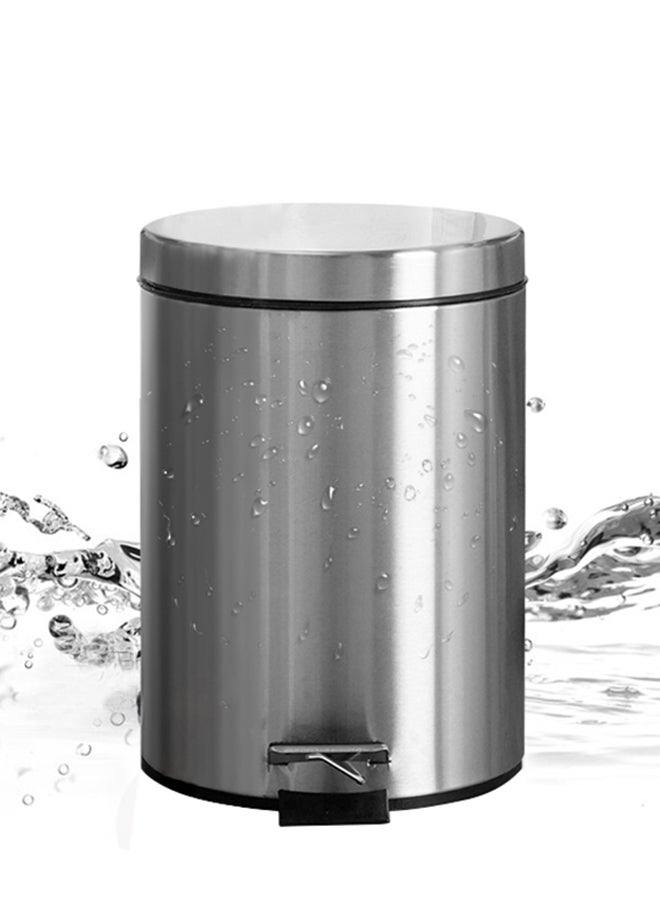 Amal Stainless Steel Pedal Trash Bin For Home, Office And Restaurant Premium Quality Silver 29.2 x 45cm - Image 3