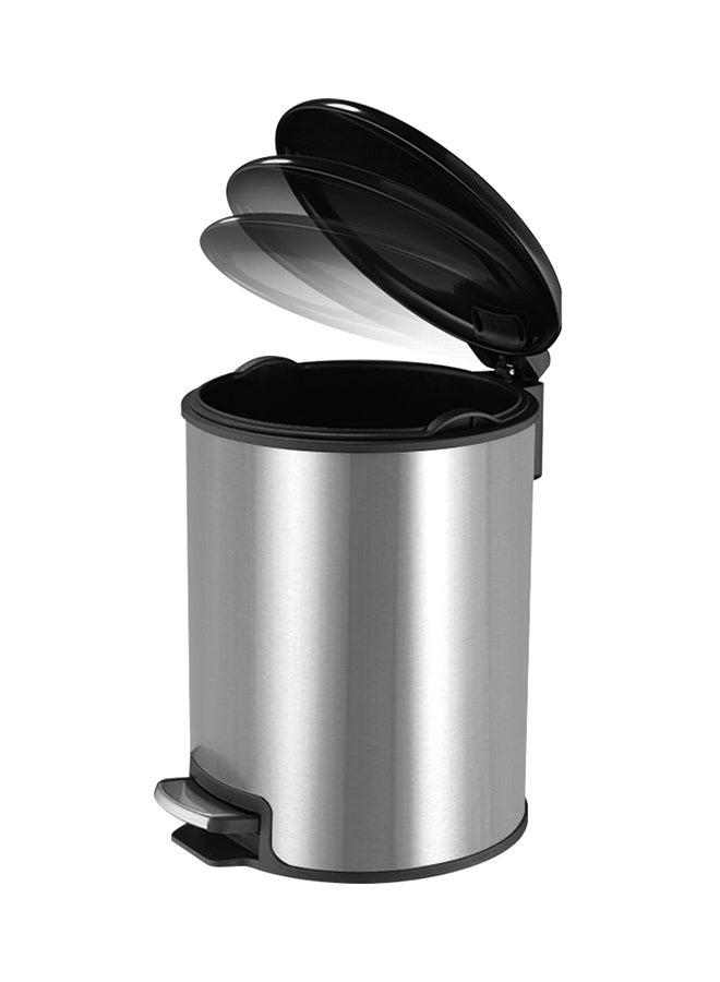 Amal Bathroom Pedal Trash Bin Silver 26 x 38.8cm - Image 2